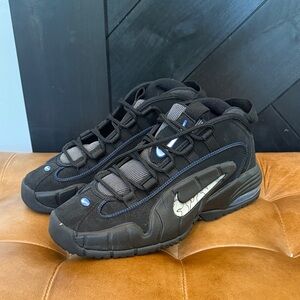 Nike Air Max Penny Allstar Black Metallic Silver Men’s 9 like new